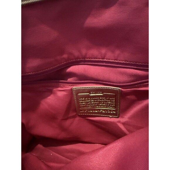 Coach Peyton Tattersall Tote Purse Handbag Ivory Plaid - Picture 9 of 11